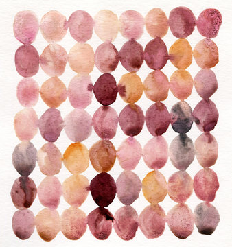 Square from watercolor dots