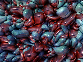 Beautiful, elegant, abstract background with metal and the texture of stone, marble and granite. 3d illustration, 3d rendering.