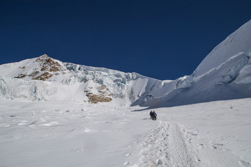 Fototapeta na wymiar Huayna Potosì, the high mountain in Bolivia