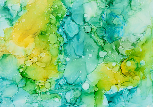 Abstract background made with alcohol inks