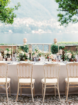 Wedding Dinner in Lake Como