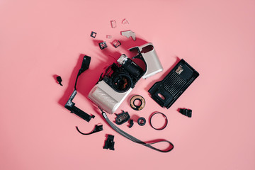 Destroyed compact camera