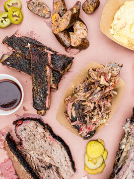 Texas Style Barbecue Brisket And Ribs