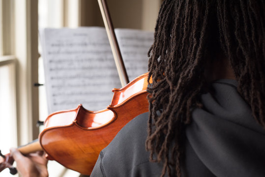 Black Girl Practicing
