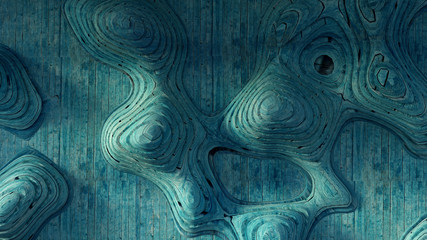 Interior texture wood background. 3d illustration, 3d rendering.