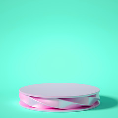 Beautiful background with geometric shape. 3d illustration, 3d rendering.