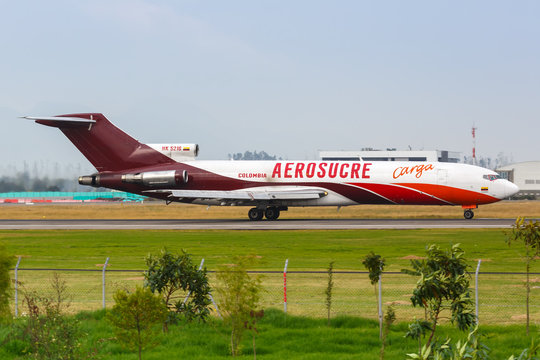 Aerosucre Colombia Carga Boeing 727-200F airplane Bogota airport