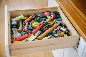 Cabinet Junk Drawer at home