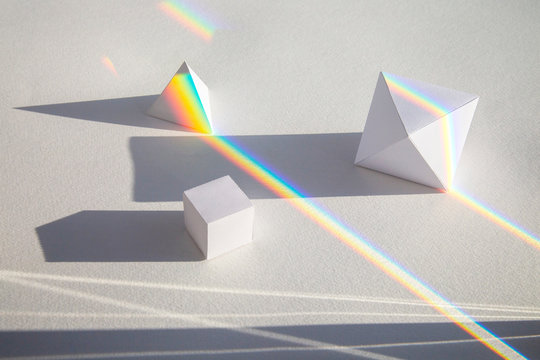 Paper shapes and rainbows...