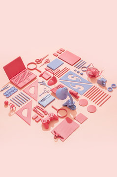 Office Supplies / Stationary /Red and Blue