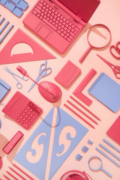 Office Supplies / Stationary /Red and blue