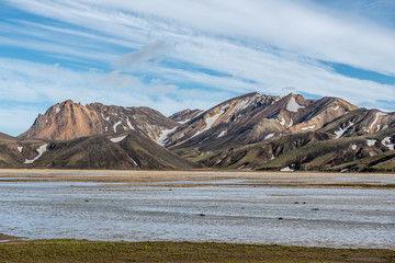 Panorama kolorowych gór, Islandia