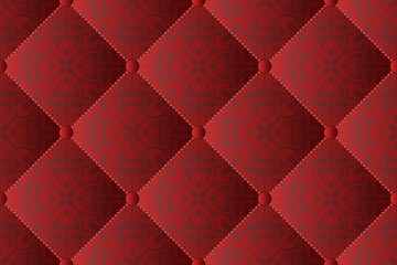 quilted fabric with a floral design, seamless pattern