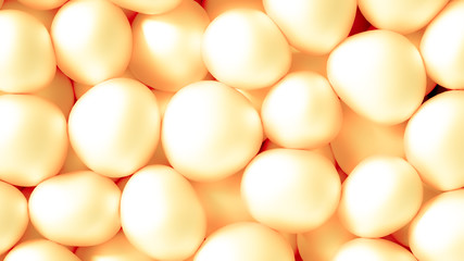 Beautiful background with beads, particles and simulation. 3d illustration, 3d rendering.