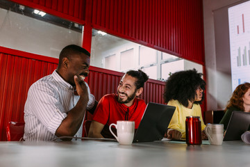 Business group at a workshop in the office