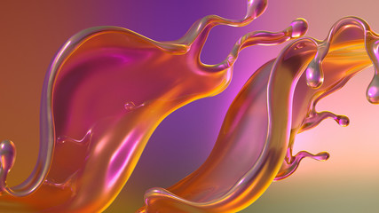 Abstract colorful background. 3d illustration, 3d rendering.