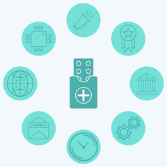 Pill vector icon sign symbol