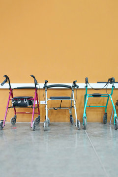 3 parked walkers