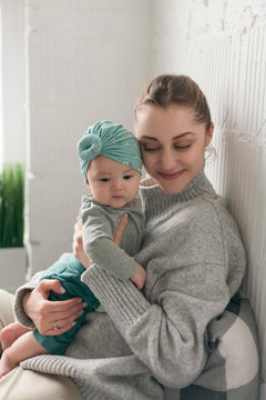 portrait of mom with child