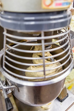 Professional Kneading Machine in a Bakery