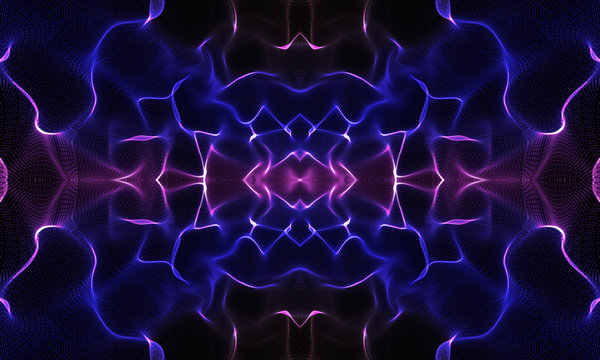 Abstract light pattern