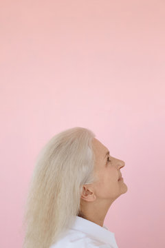 Aged Lady In Profile