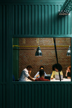 Business group in a meeting room in the office