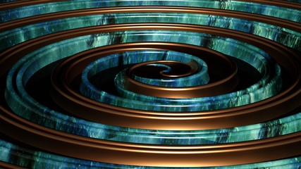 Beautiful, elegant, abstract background with metal and the texture of stone, marble and granite. 3d illustration, 3d rendering.