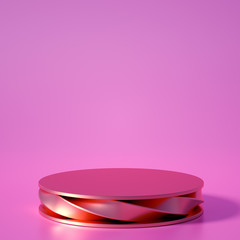 Beautiful background with geometric shape. 3d illustration, 3d rendering.