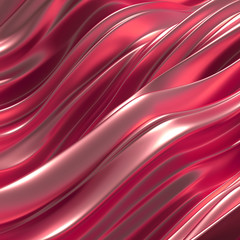 Beautiful luxury elegant backdrop with silk fabric drapery. 3d illustration, 3d rendering.