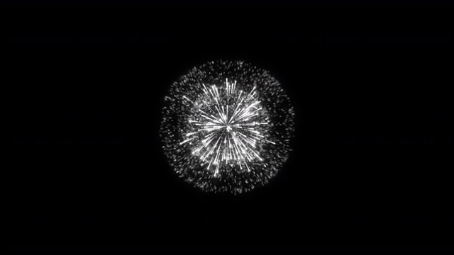 Modular Firework with Alpha Channel 4K 30 Fps Video Animation, (Split, Add Luma Mask, Add to Hue Each Layer, Set Colors and Use , Each part is 4 seconds - 120 Frame )