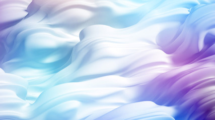 Beautiful luxury elegant backdrop with silk fabric drapery. 3d illustration, 3d rendering.