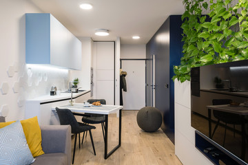 Interior of modern small apartment