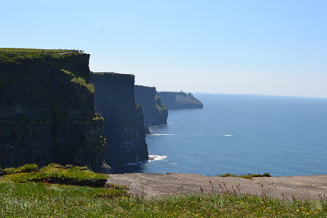 Cliffs Of Moher, Ireland In Summer On A Sunny Day