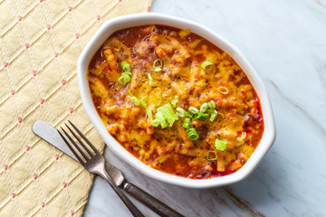 Cheesy Beef Macaroni Pasta