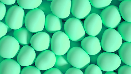 Beautiful background with beads, particles and simulation. 3d illustration, 3d rendering.