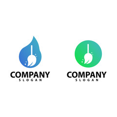 Clean Logo Template, Design Vector Illustration Icon