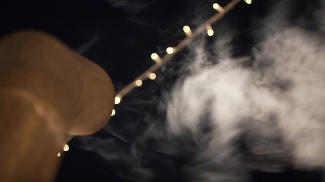 Steam Coming Out Of The Pipe