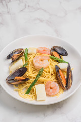 シーフードパスタ