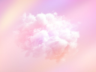 Fototapeta premium Cloud isolated, steam, smoke. 3d illustration, 3d rendering.