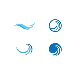 Water wave Logo © AWK studio