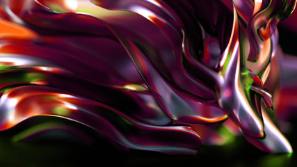 Fototapeta premium Abstract colorful background. 3d illustration, 3d rendering.