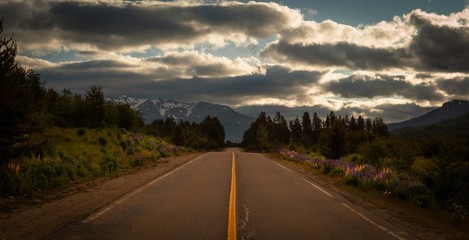 Obraz premium Camino de los 7 lagos