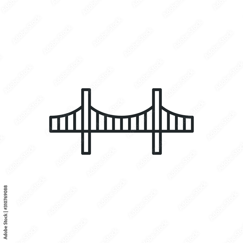 Poster fence icon template color editable. fence symbol vector sign isolated on white background illustrati