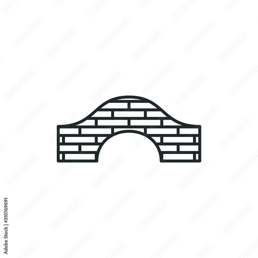 Poster fence icon template color editable. fence symbol vector sign isolated on white background illustrati