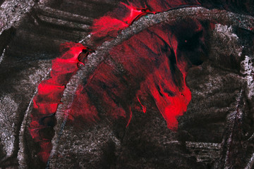 Dark abstract art depiction of the flames of hell