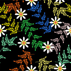 Fototapeta na wymiar seamless floral pattern with flowers. Seamless Pattern With Floral Motifs able to print for cloths, tablecloths, blanket, shirts, dresses, posters, papers.