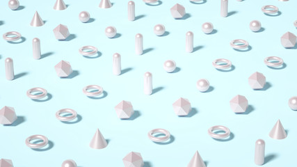 Beautiful background with geometric shape. 3d illustration, 3d rendering.