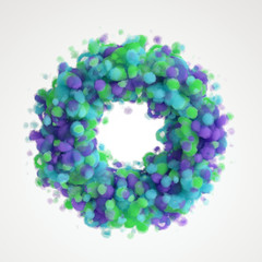 Beautiful background with purple smoke and steam. 3d illustration, 3d rendering.