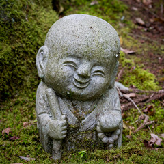Fototapeta na wymiar Japan, Miyajima island, statues